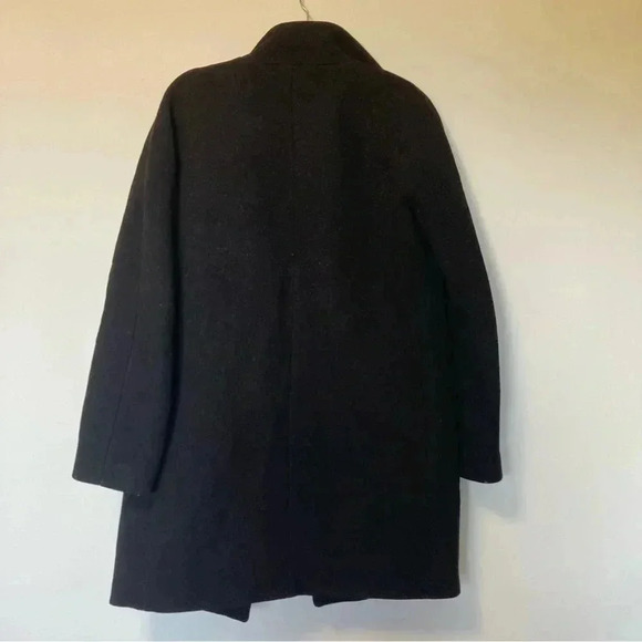 J. Crew nello gori Italian stadium cloth wool coat in black - Picture 7 of 7